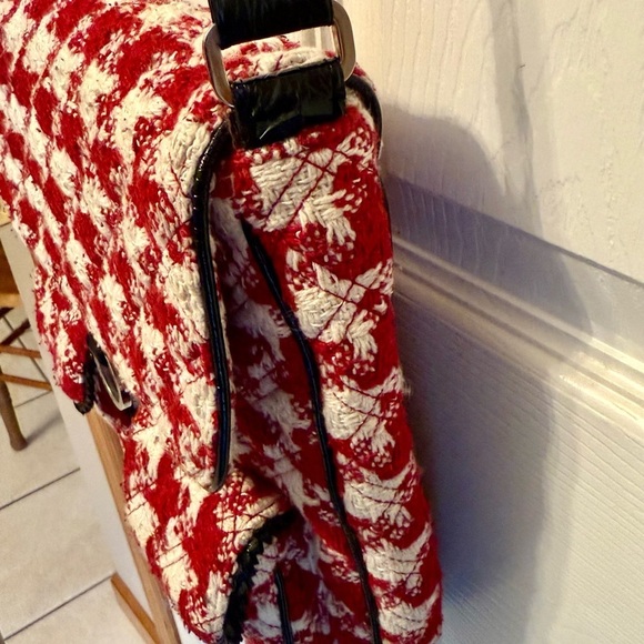 Rare Vera Bradley Red White Houndstooth
Saddle Bag Limited Edition main image 11